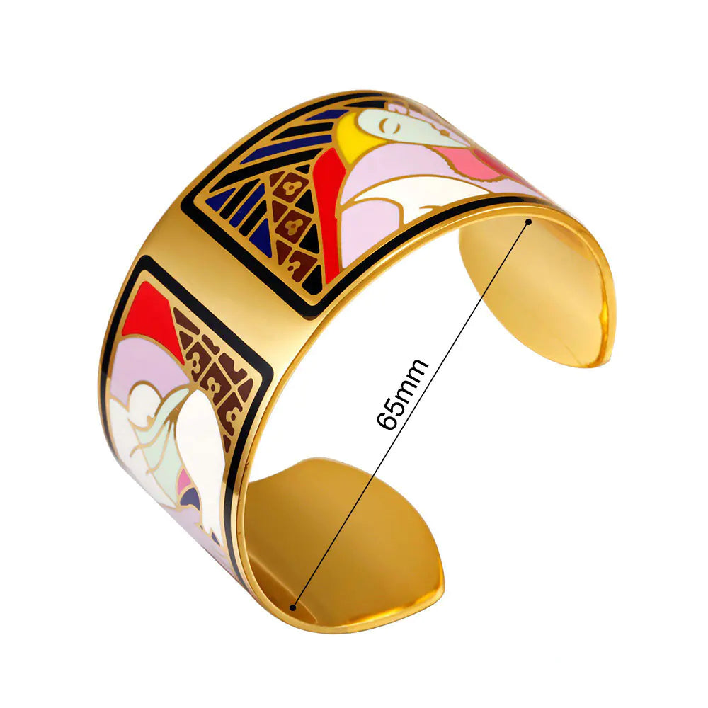European and American Women's Enamel Bracelet