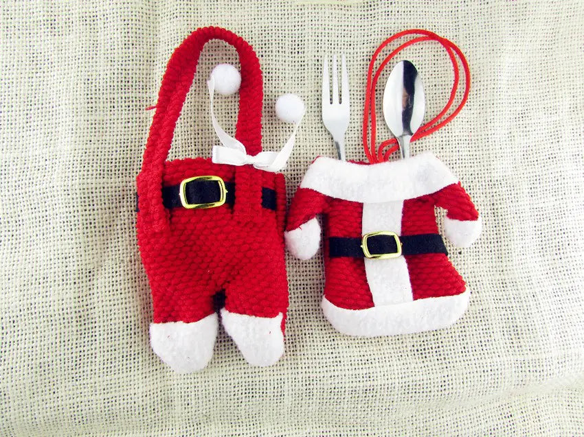 Christmas Cutlery Set and Tabletop Decorations