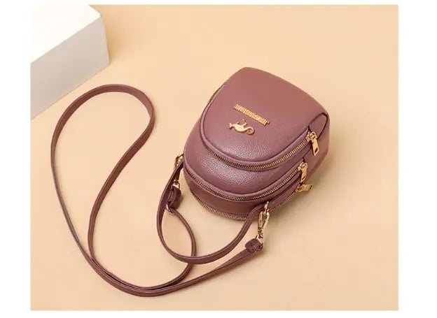 Versatile Women's Backpack and Shoulder Bag Combo