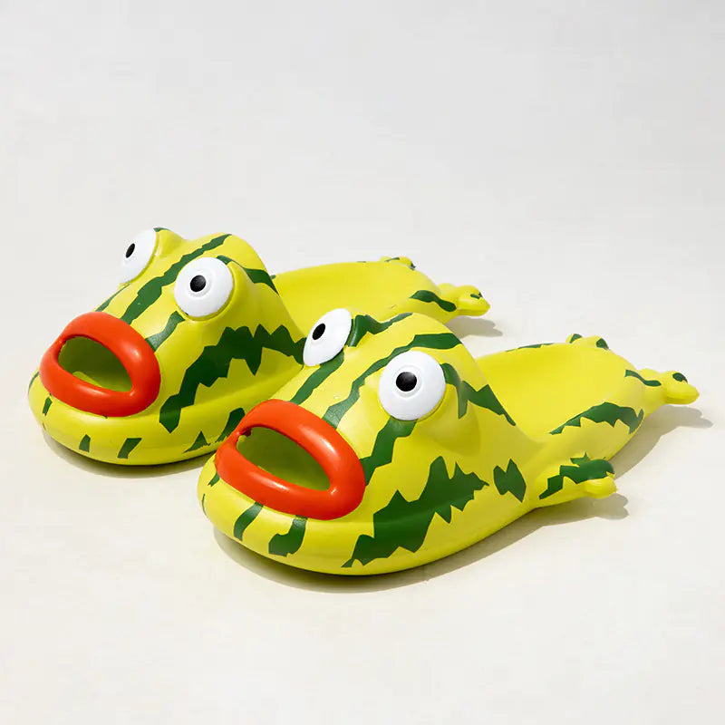 Lovely Cartoon EVA Couple Slippers for Summer Bathroom