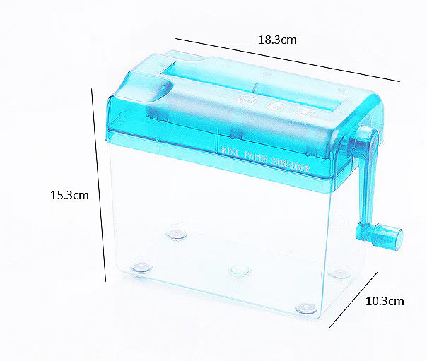 A6 Mini Manual Paper Shredder for Home and Office