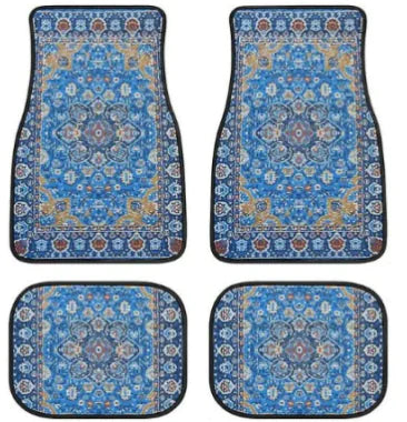 Vintage Bohemian Style Car Floor Mat
