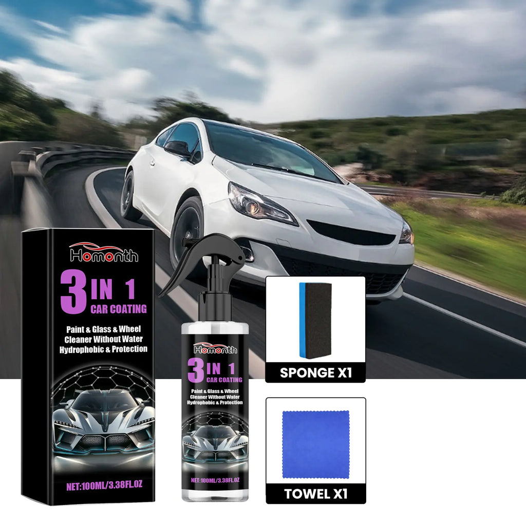 Ceramic Car Paint Spray 100ml Sponge Towel