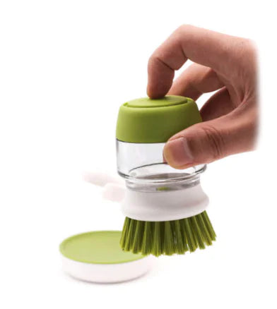 Dishwashing Brush with Liquid Soap for Tableware