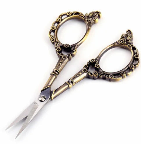 European Stainless Steel Vintage Plum Blossom Scissors