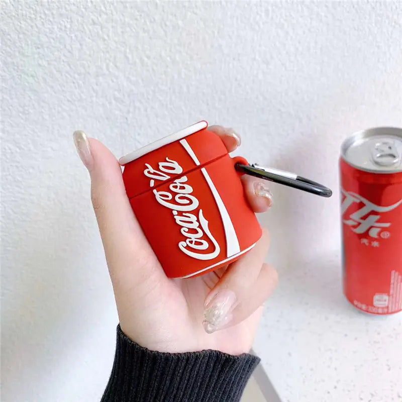 Creative Soda Can AirPods Silicone Case for All Generations
