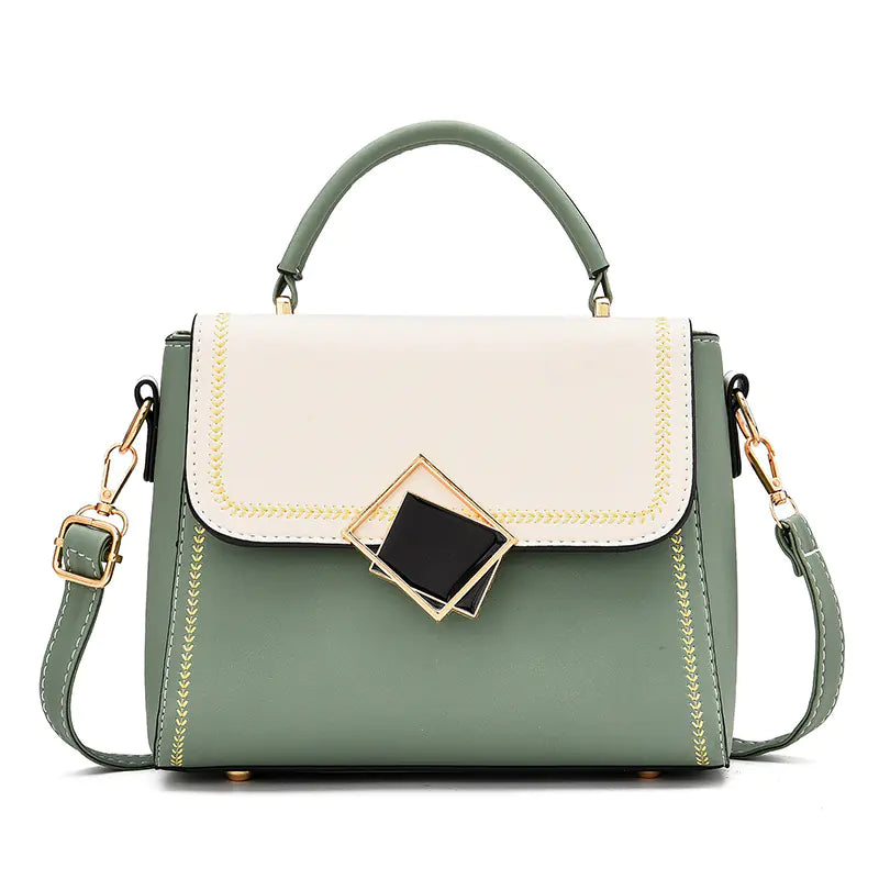 2020 Trendy Color-Block Women's Shoulder Bag
