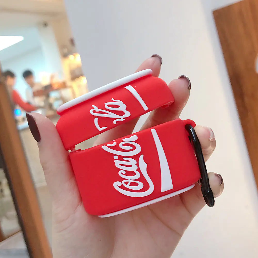 Creative Soda Can AirPods Silicone Case for All Generations