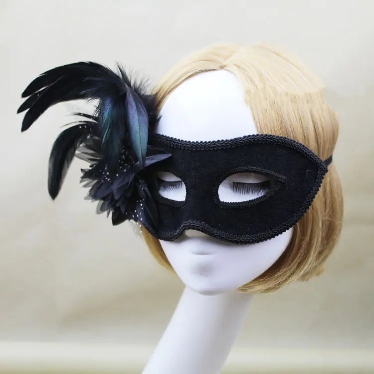 Fashion Feather Mask for Halloween and Party Events