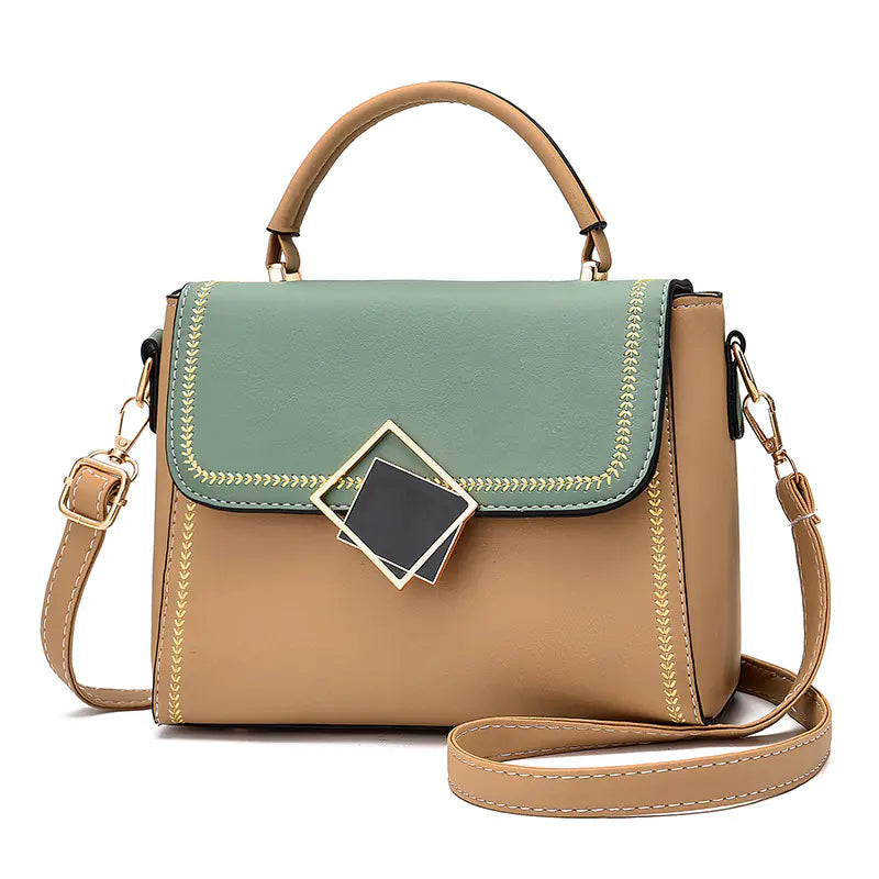 2020 Trendy Color-Block Women's Shoulder Bag