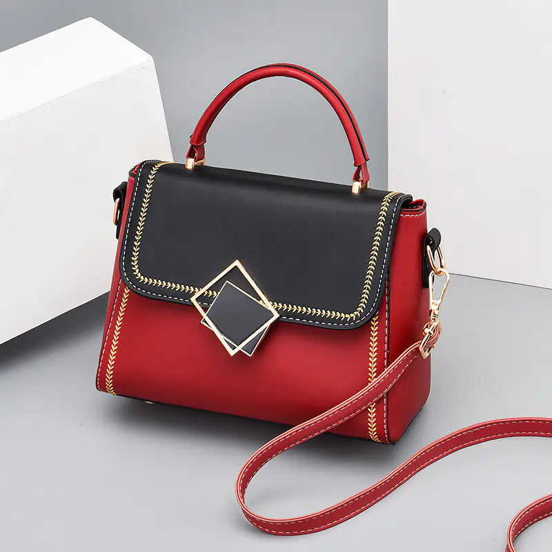 2020 Trendy Color-Block Women's Shoulder Bag