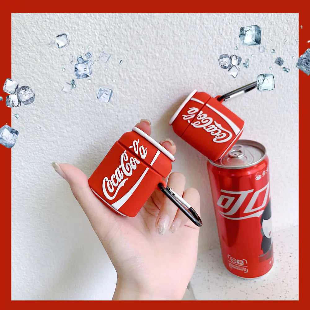 Creative Soda Can AirPods Silicone Case for All Generations