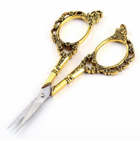 European Stainless Steel Vintage Plum Blossom Scissors
