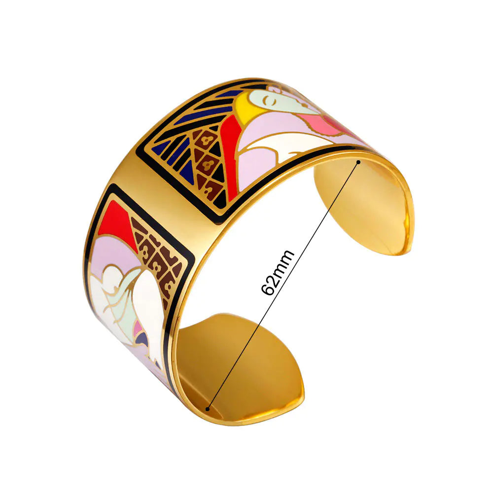European and American Women's Enamel Bracelet