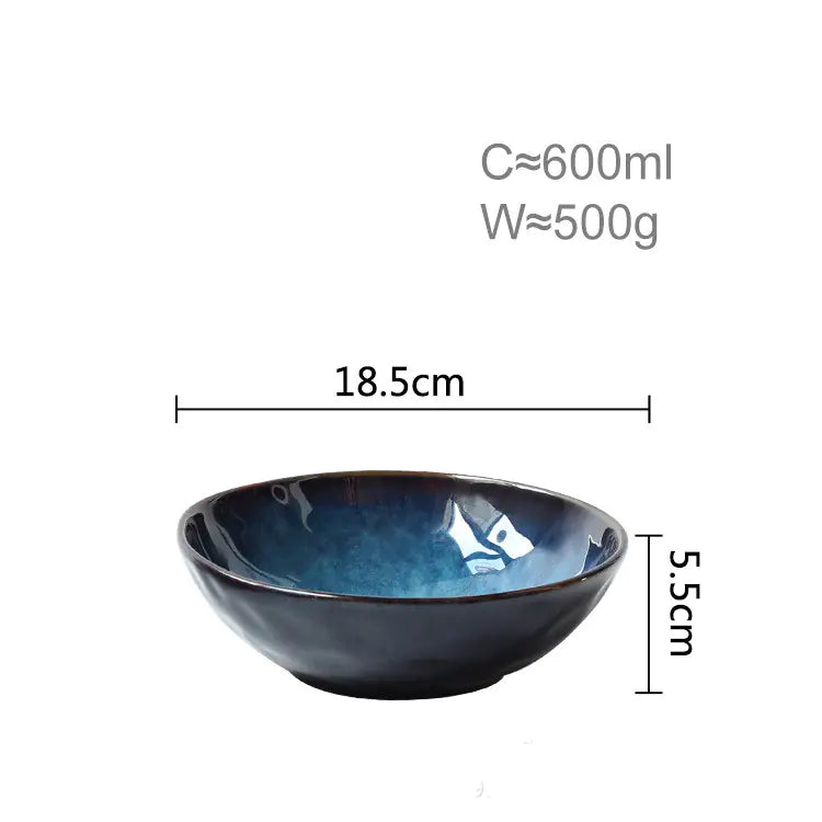 Ceramic Noodle Bowl for Soup, Ramen, and Salad