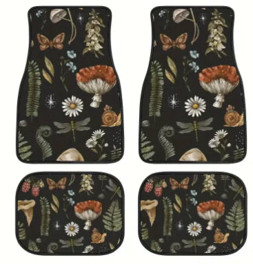 Vintage Bohemian Style Car Floor Mat
