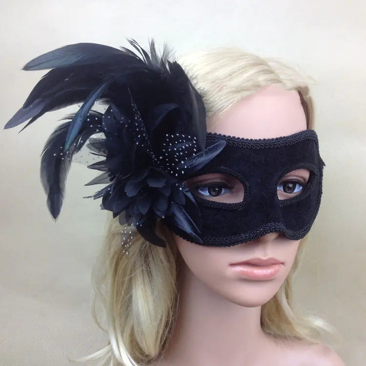 Fashion Feather Mask for Halloween and Party Events