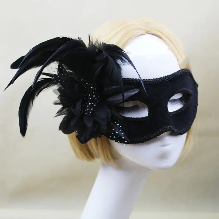 Fashion Feather Mask for Halloween and Party Events
