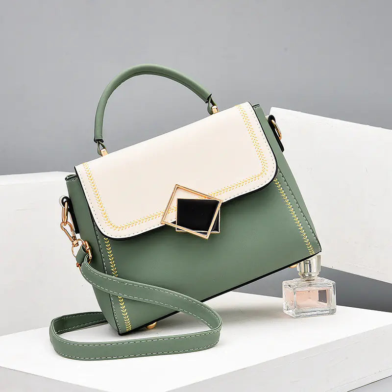 2020 Trendy Color-Block Women's Shoulder Bag