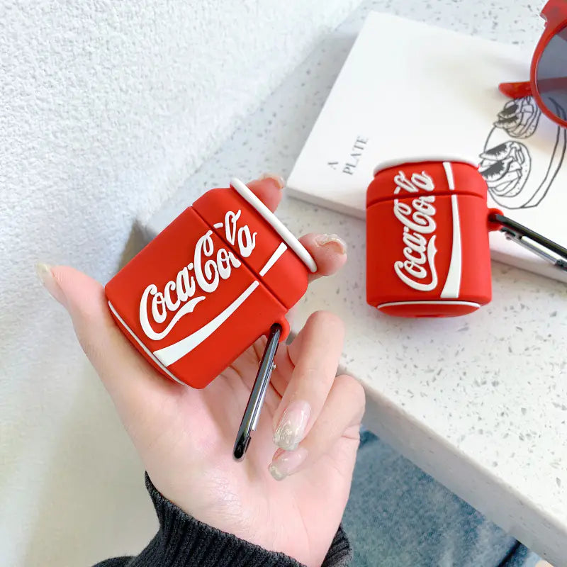 Creative Soda Can AirPods Silicone Case for All Generations