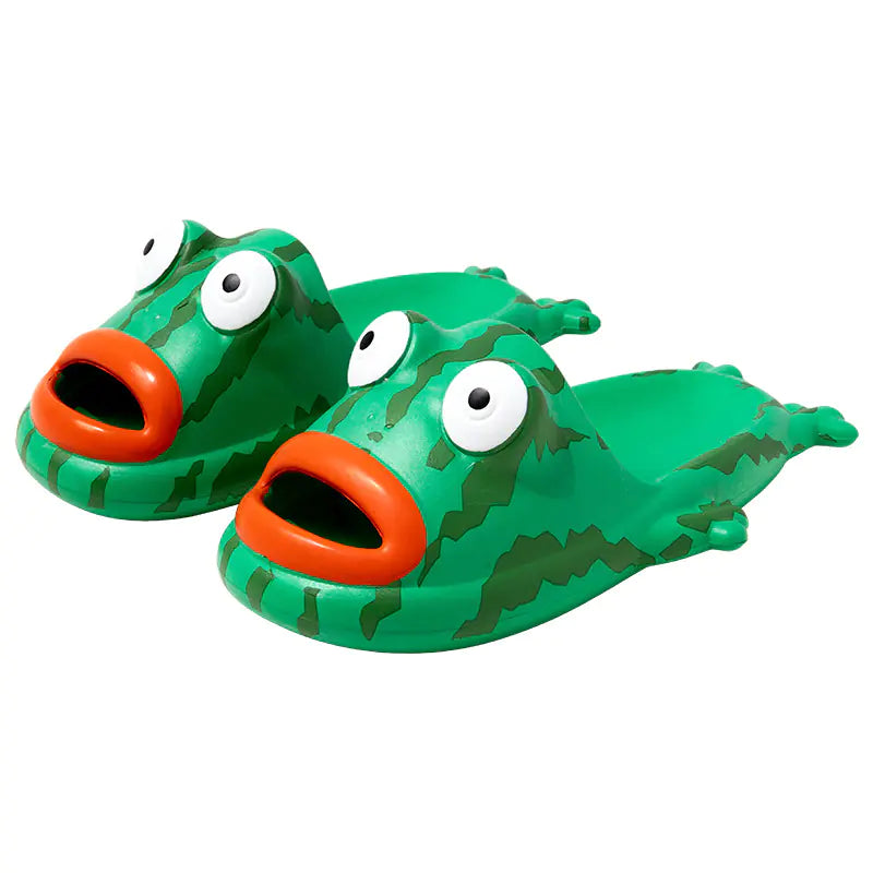Lovely Cartoon EVA Couple Slippers for Summer Bathroom
